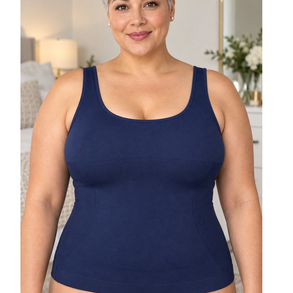 Shapermint Essentials All Day Every Day Tank Cami 2XL Navy NWT Shapewear